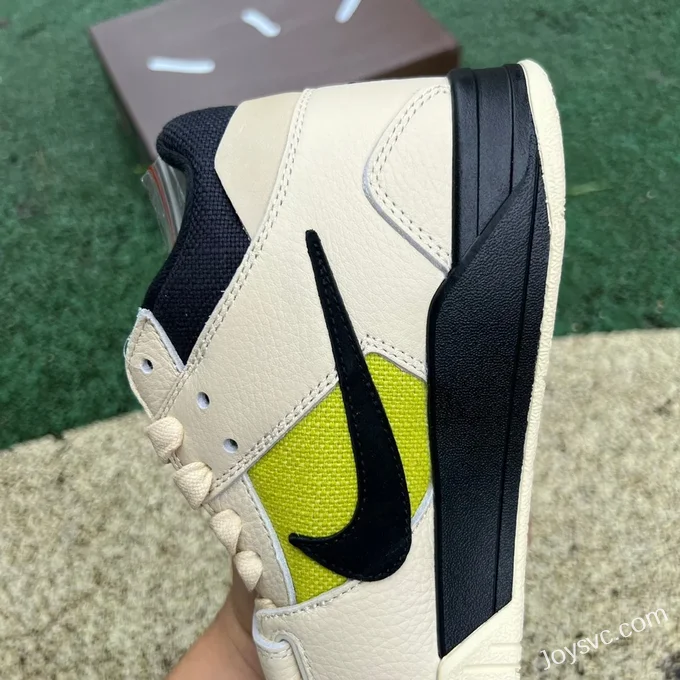 Travis Scott x Jordan Cut The Check FZ8117-102 Beige Yellow Green Black S2 Version