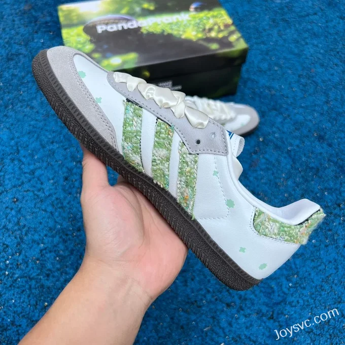 Adidas Samba OG White Green Retro Sneakers