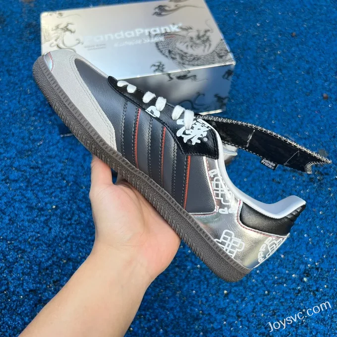 Adidas Samba OG Dragon Year Grey Black Silver Retro Sneakers