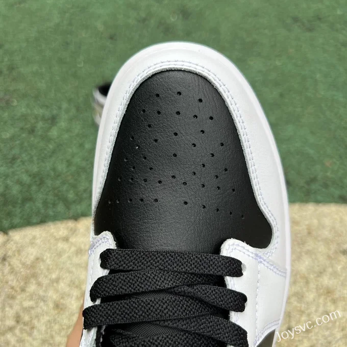 Air Jordan 1 Low 553558-172 White Black Gold Hook DT Version