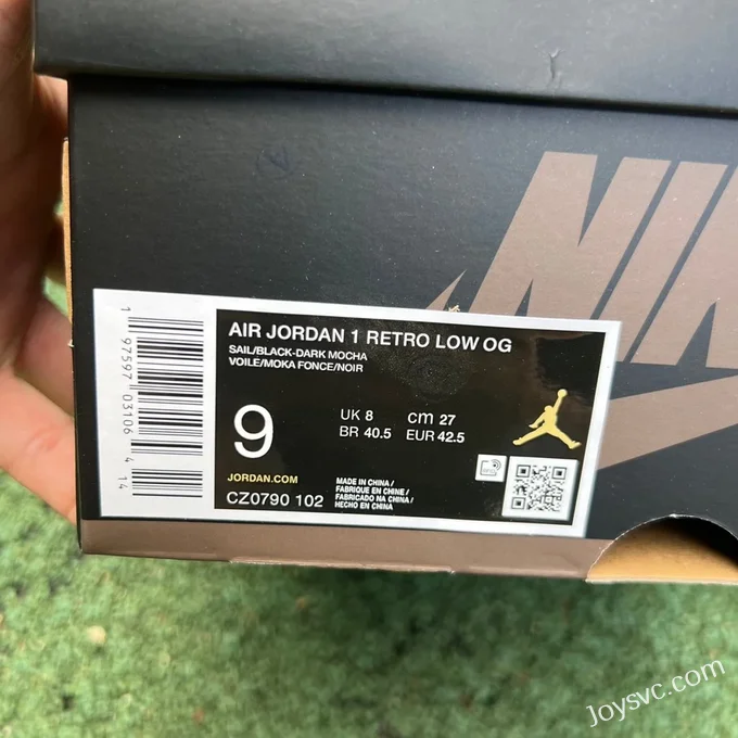 Air Jordan 1 Low CZ0790-102 Dark Mocha LJR Version