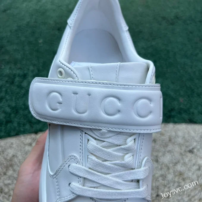 GUCCI Wave Leather Velcro Low-Top Sneakers in White