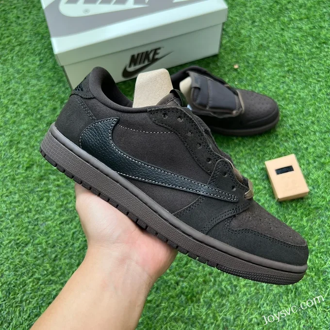 Travis Scott x Air Jordan 1 Low DM7866-202 Black Brown 2.0 Reverse Swoosh