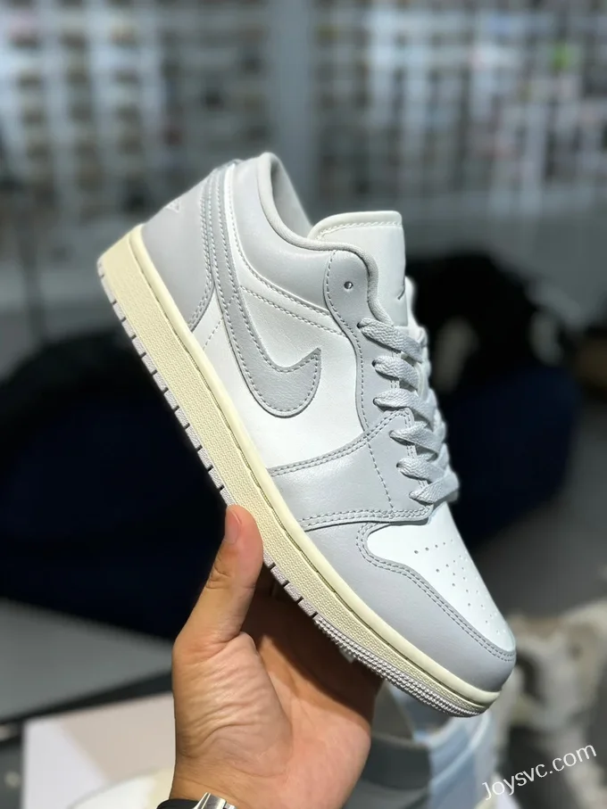 Air Jordan 1 Low DC0774-103 White Grey Top Quality