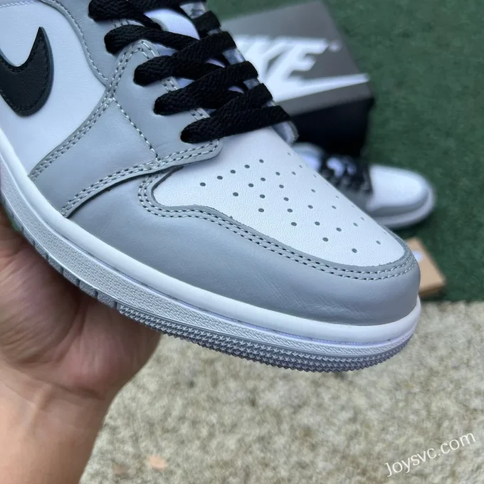 Air Jordan 1 Low CZ0790-110 White Grey Black Hook DT Version