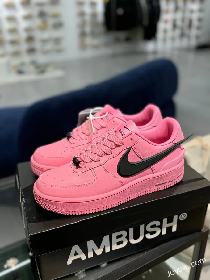 AMBUSH x Nike Air Force 1 Pink Retro Basketball Shoes DV3464-601