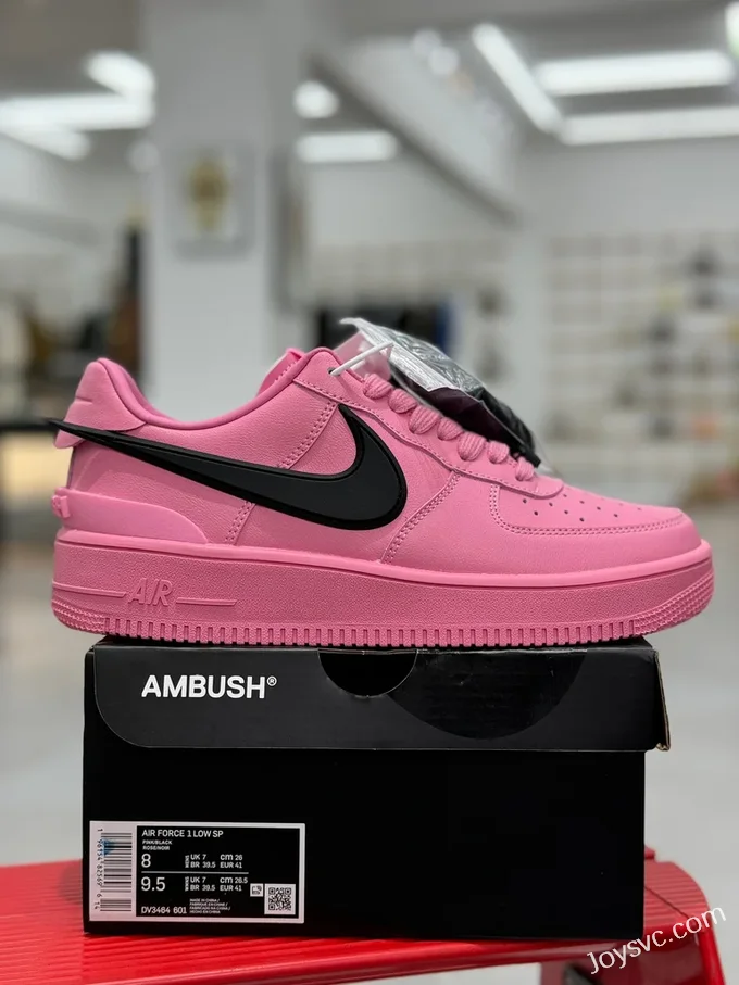 AMBUSH x Nike Air Force 1 Pink Retro Basketball Shoes DV3464-601