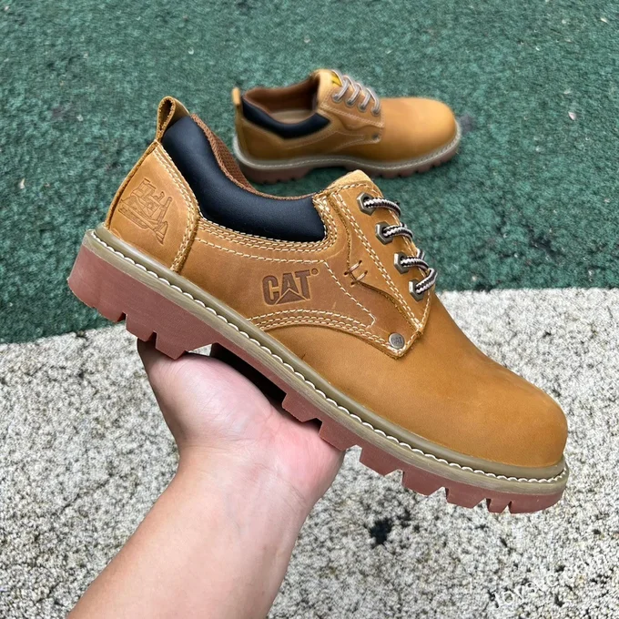 CAT GORE-TEX Low Top Dark Brown Outdoor Boots