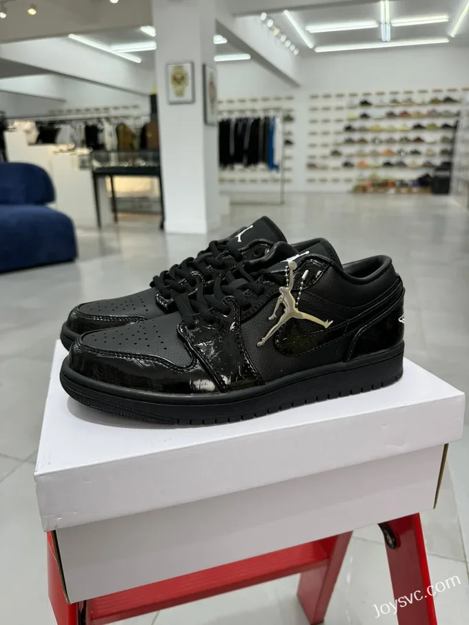 Air Jordan 1 Low Black Patent HJ7743-010