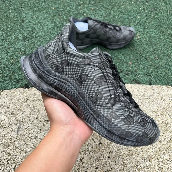 Gucci Run Washed Black Grey