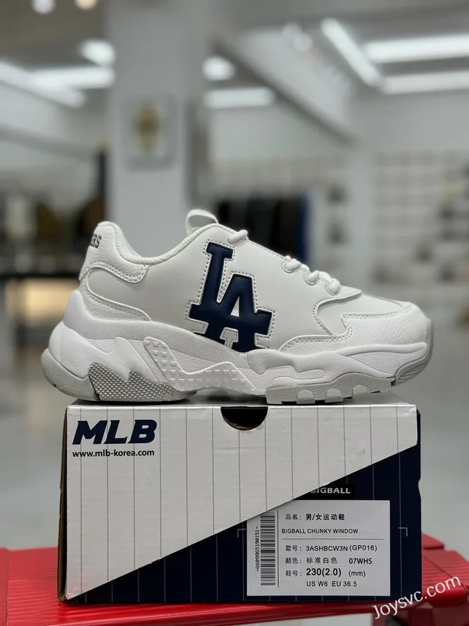 MLB BigBall Chunky Dad Shoes White LA