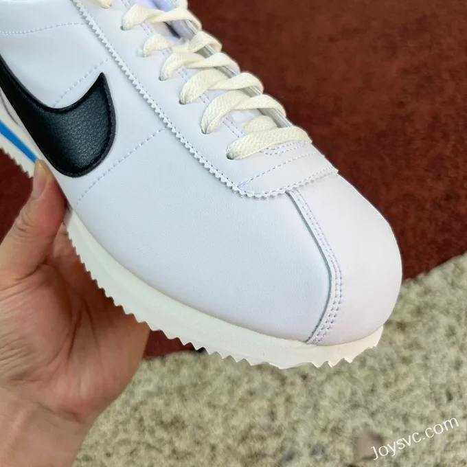 Nike Cortez White Black Blue Classic Sneakers DM4044-100