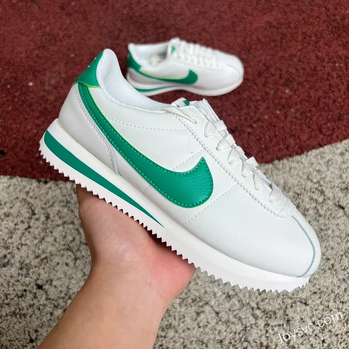 Nike Cortez White Green Classic Sneakers DM4044-104