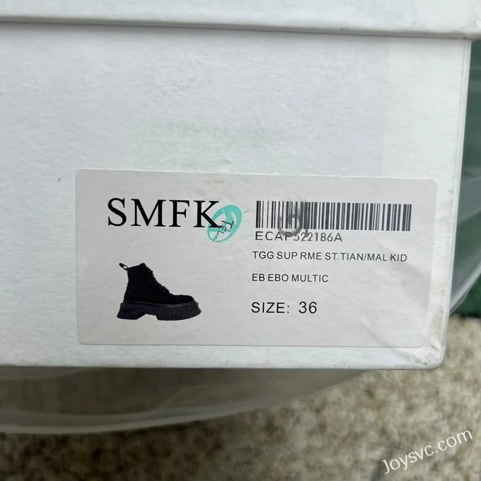 SMFK High Top Black Sneakers