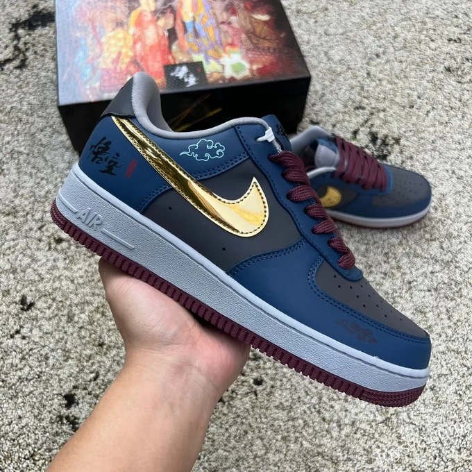 Nike Air Force 1 BY YOU Black Wukong