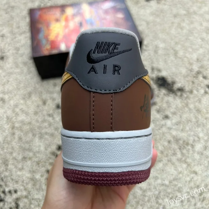 Nike Air Force 1 BY YOU Black Wukong Brown