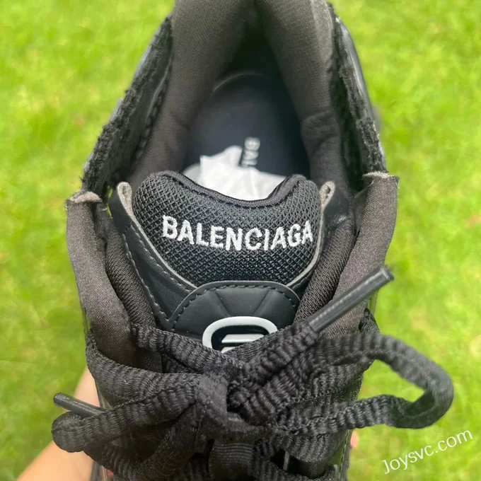 Balenciaga Runner 7.5 Black Red Logo Sneakers