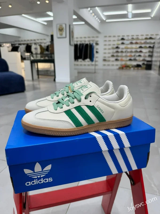 Adidas Originals Samba White Green JI3906