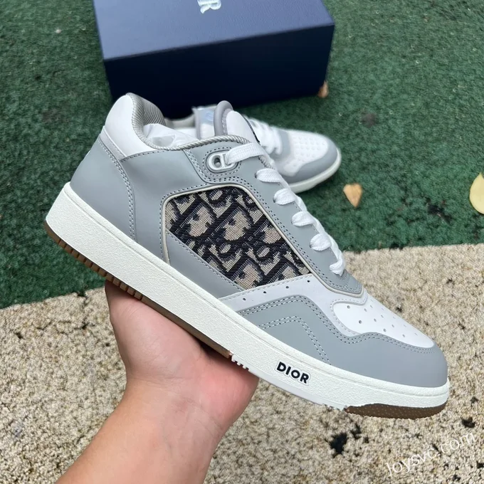 DIOR B27 Low Top Grey White Sneakers