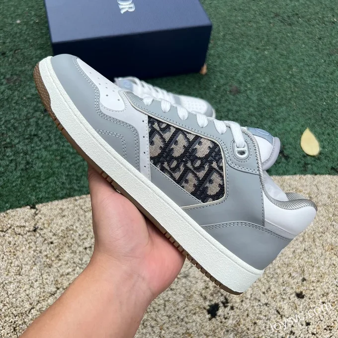 DIOR B27 Low Top Grey White Sneakers