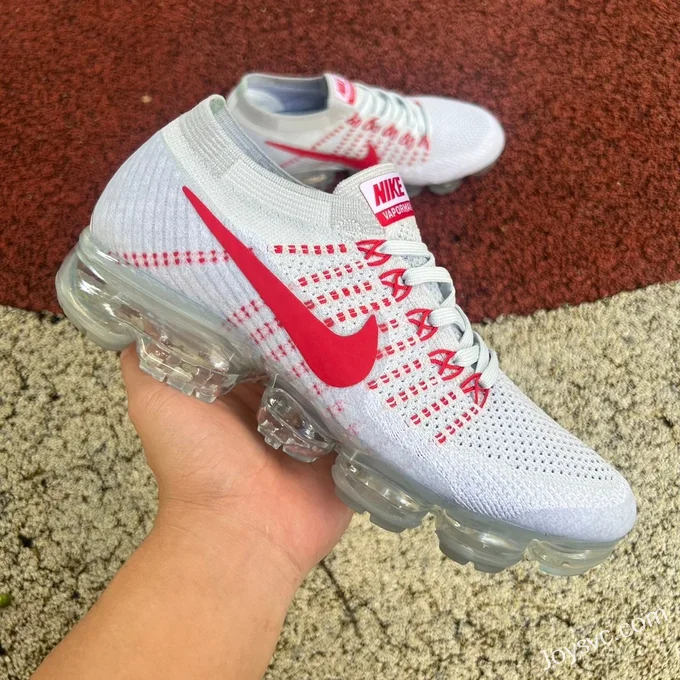 Nike Air VaporMax FK White Red Casual Shoes 849558-006