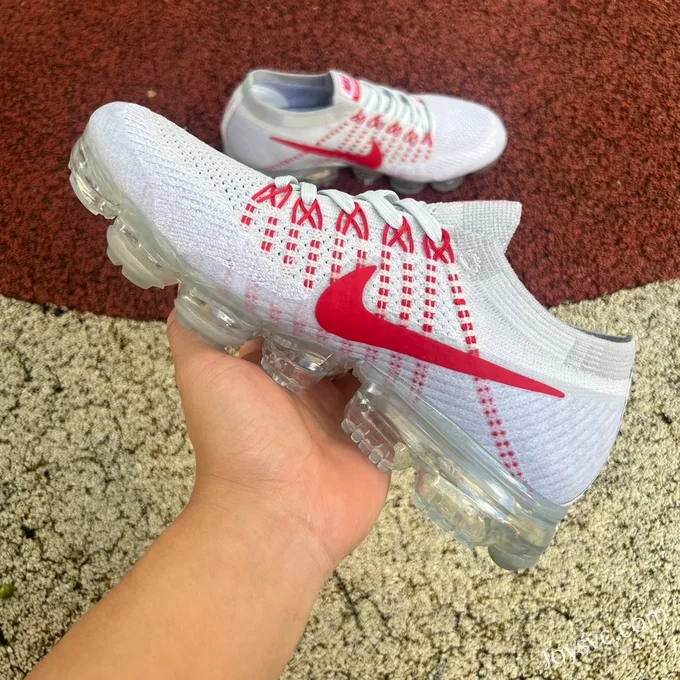 Nike Air VaporMax FK White Red Casual Shoes 849558-006