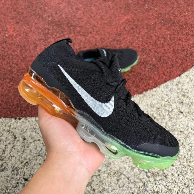 Nike Air VaporMax FK Black Green Orange Casual Shoes DV1678-014