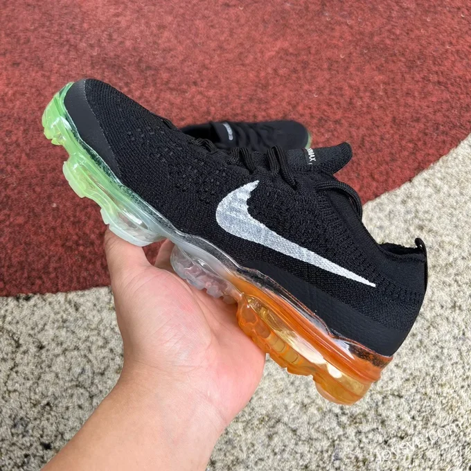 Nike Air VaporMax FK Black Green Orange Casual Shoes DV1678-014