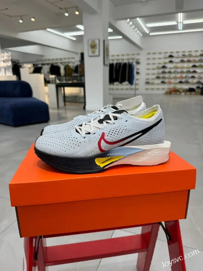 Nike ZoomX Vaporfly Next%3 White Gold Red Running Shoes HJ9079-100