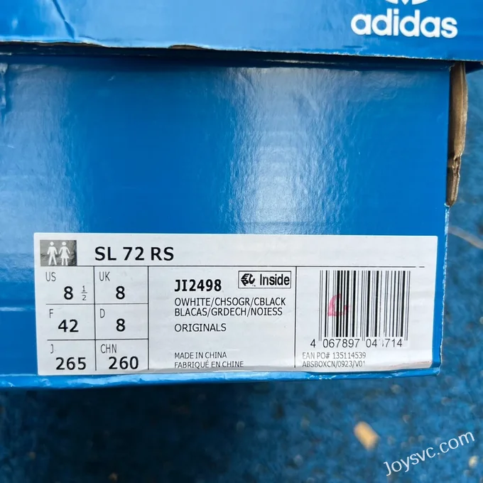 Adidas SL 72 White Grey Black Retro Sneakers JI2498