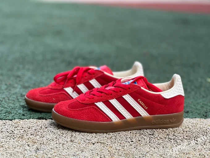 Adidas Gazelle Red White Retro Sneakers IF1808