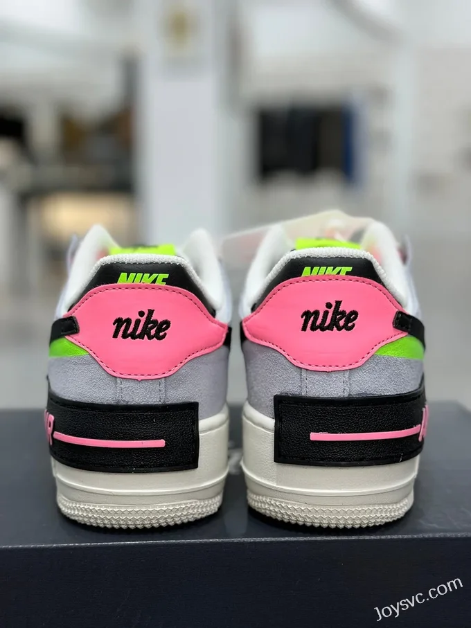 Nike Air Force 1 Shadow Sneakers in Blue Pink & Green