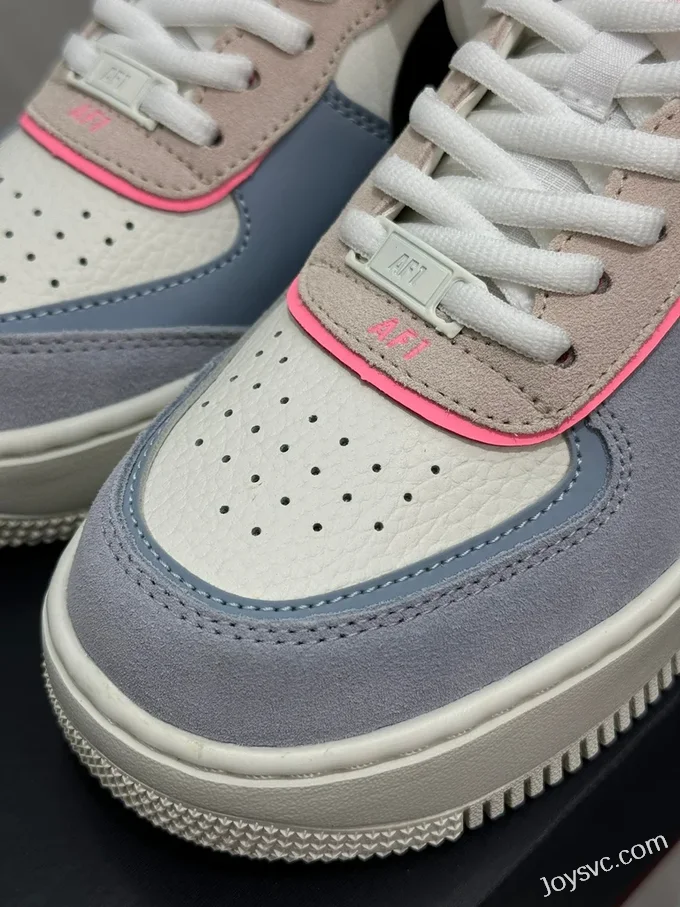 Nike Air Force 1 Shadow Sneakers in Blue Pink & Green