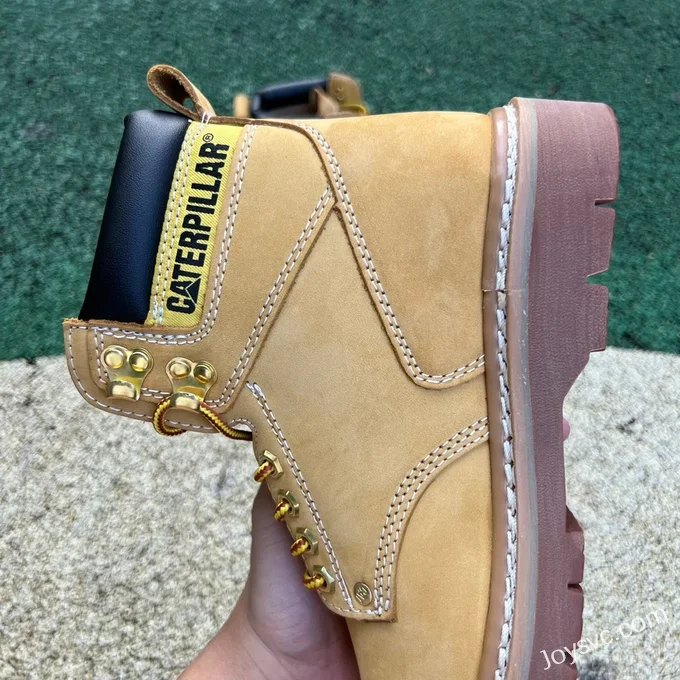 Caterpillar Crystal Sole Wheat Yellow Boots - Outdoor Work Boots