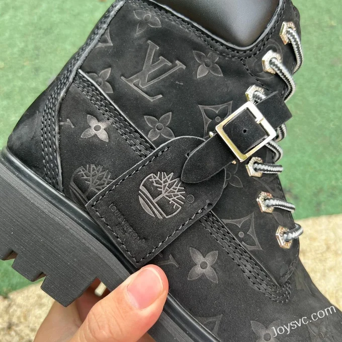 Timberland x LOUIS VUITTON High-Top Boots in Black with Print