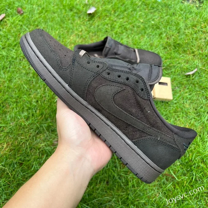 Travis Scott x Air Jordan 1 Low DM7866-202 Black Brown 2.0 T1 Version