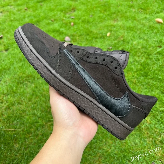 Travis Scott x Air Jordan 1 Low DM7866-202 Black Brown 2.0 T1 Version