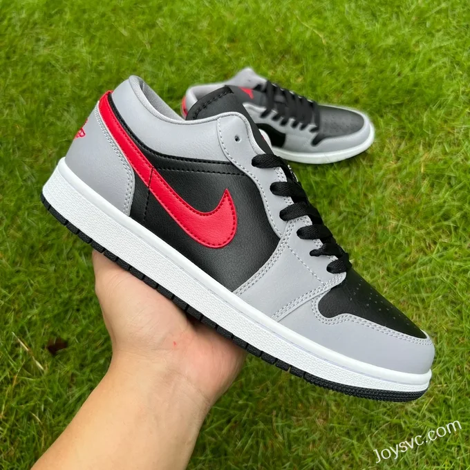 Air Jordan 1 Low FZ4183-002 Grey Black Red Retro