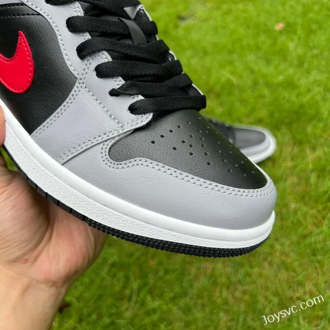 Air Jordan 1 Low FZ4183-002 Grey Black Red Retro