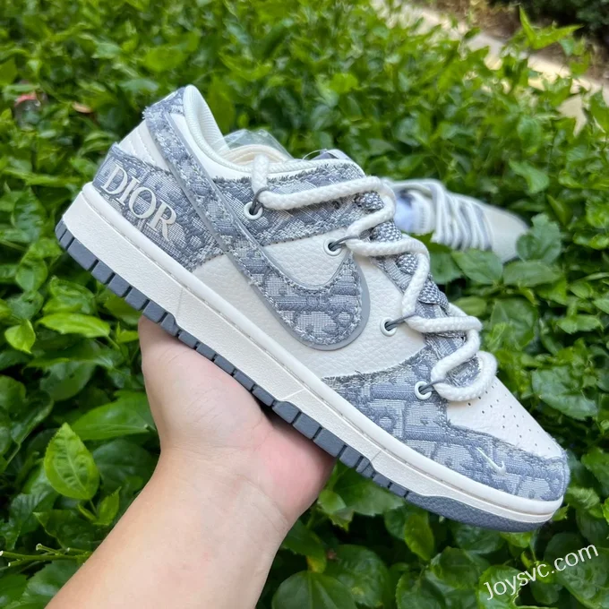 Nike Dunk Low x Dior White Grey SJ2068-285