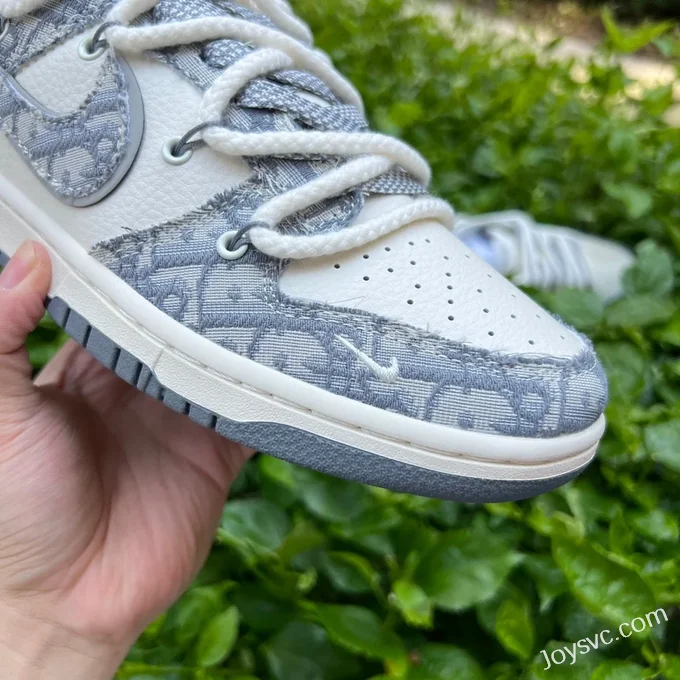 Nike Dunk Low x Dior White Grey SJ2068-285