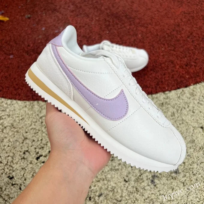 Nike Cortez White Purple Classic Sneakers FJ4608-133