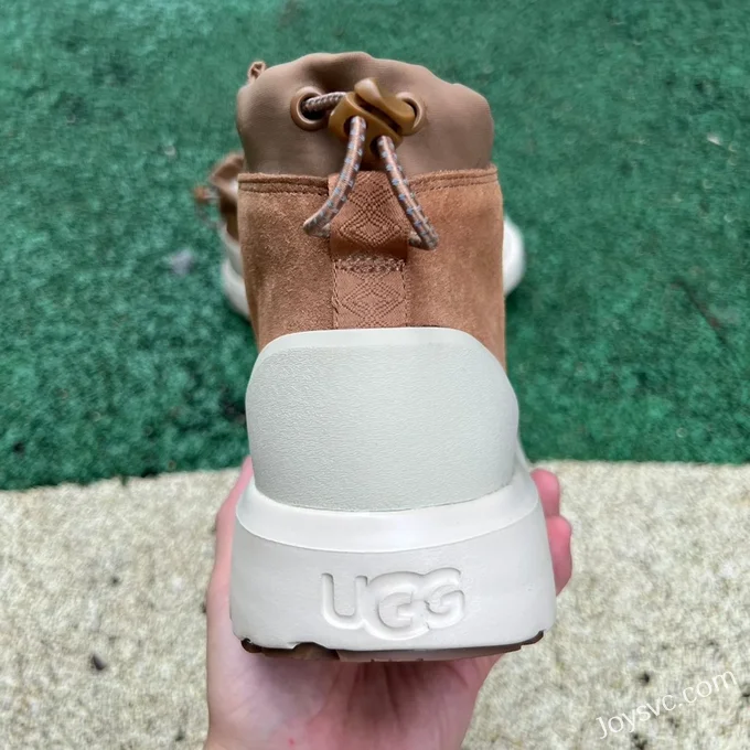 UGG Neumel Weather Hybrid Brown White Mid Top Boots