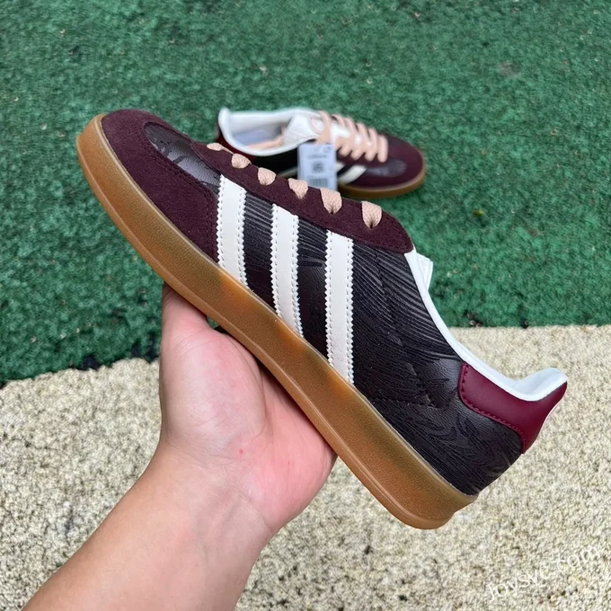 Adidas Gazelle Indoor Wine Brown Retro Sneakers JP5671