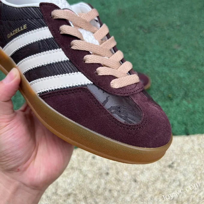 Adidas Gazelle Indoor Wine Brown Retro Sneakers JP5671