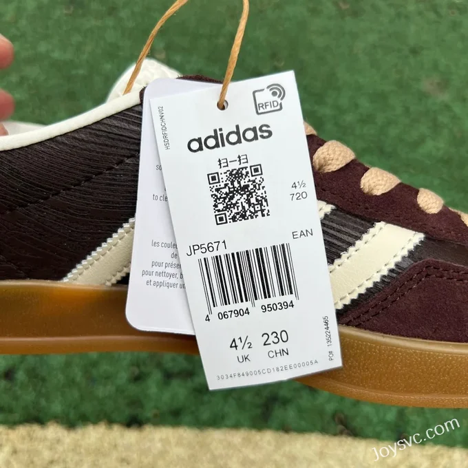 Adidas Gazelle Indoor Wine Brown Retro Sneakers JP5671