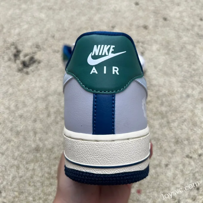 Nike Air Force 1 White Blue Green HM3721-111