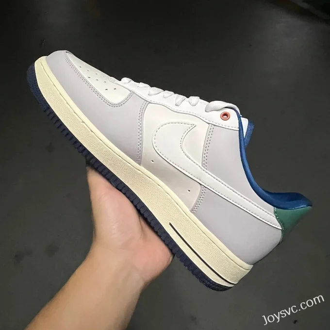 Nike Air Force 1 White Blue Green HM3721-111