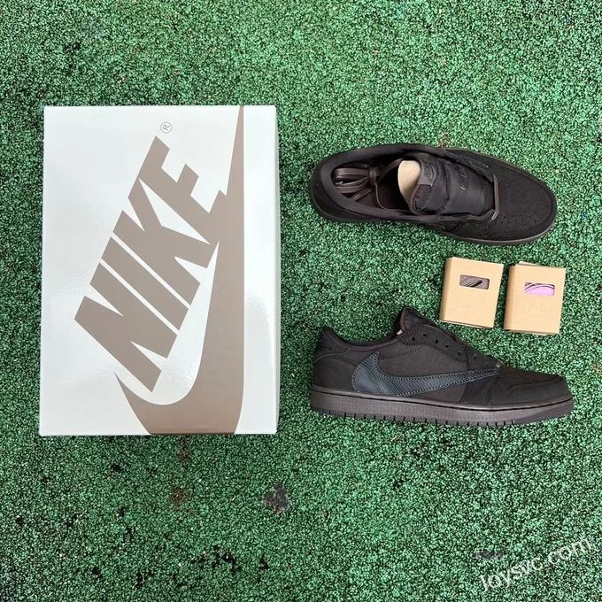 Travis Scott x Air Jordan 1 Low DM7866-202 Black Mocha LJR Version