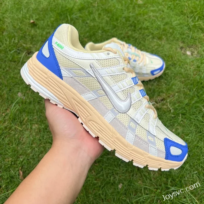 Nike P-6000 Beige Yellow Blue Casual Sneakers FJ5443-113